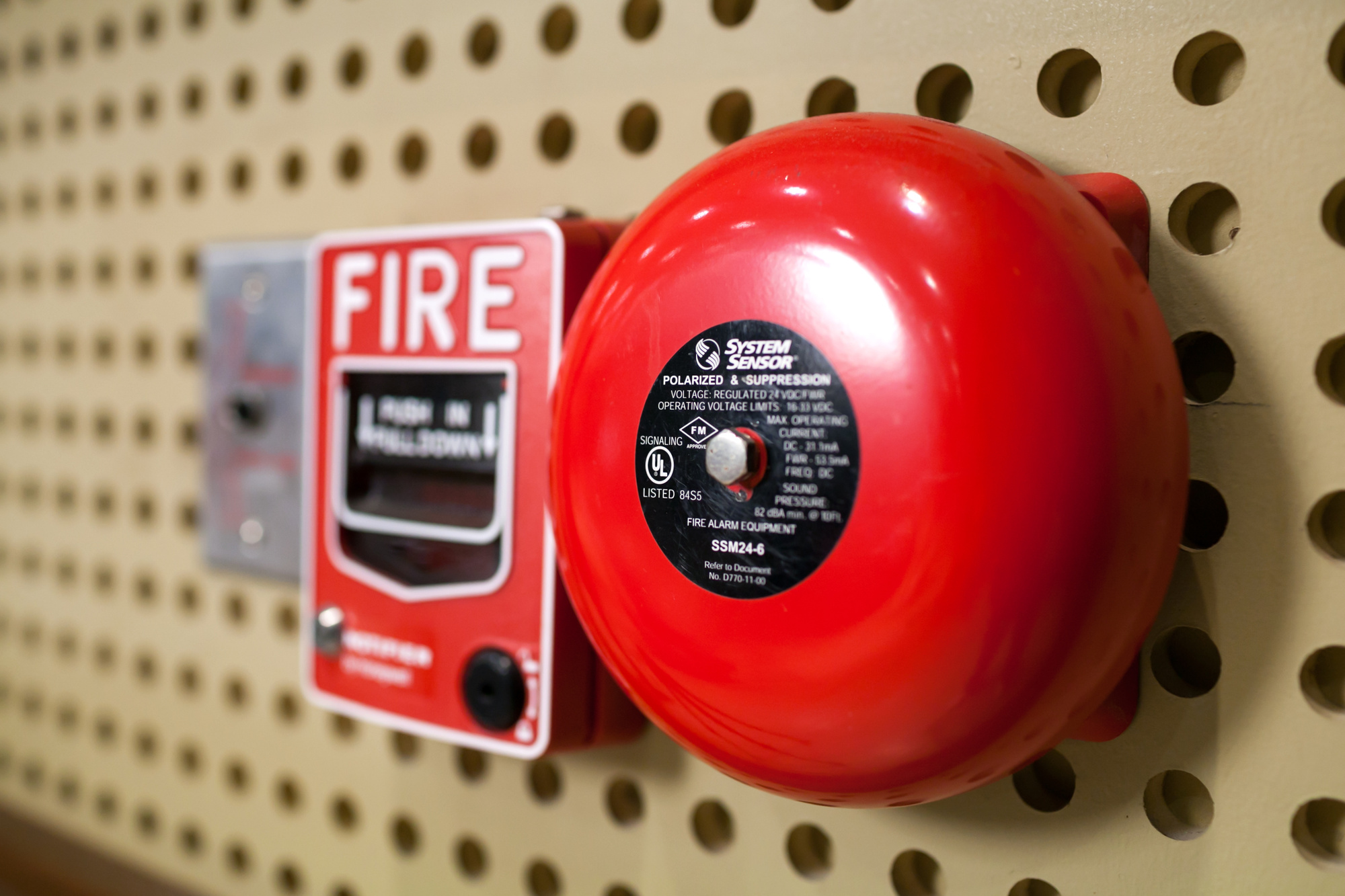 HERCHR Fire Alarm, Sound & Light Fire Alarm Warning Strobe Horn Alert ...