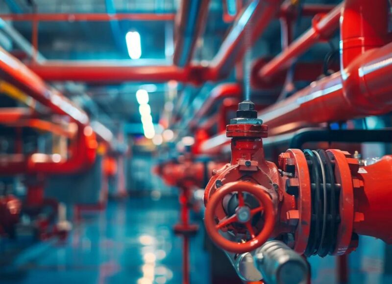Could you please create an image of a Sprinkler system that is in a commercial office building