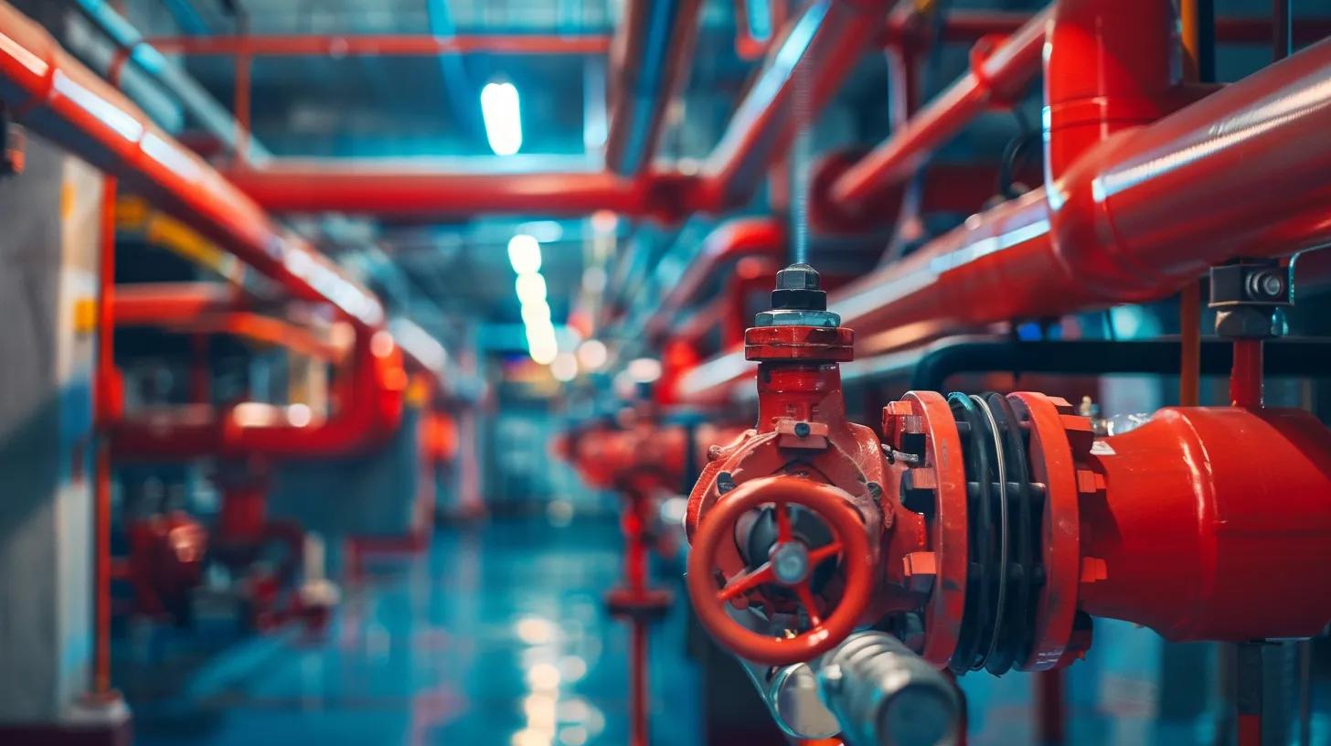 Could you please create an image of a Sprinkler system that is in a commercial office building
